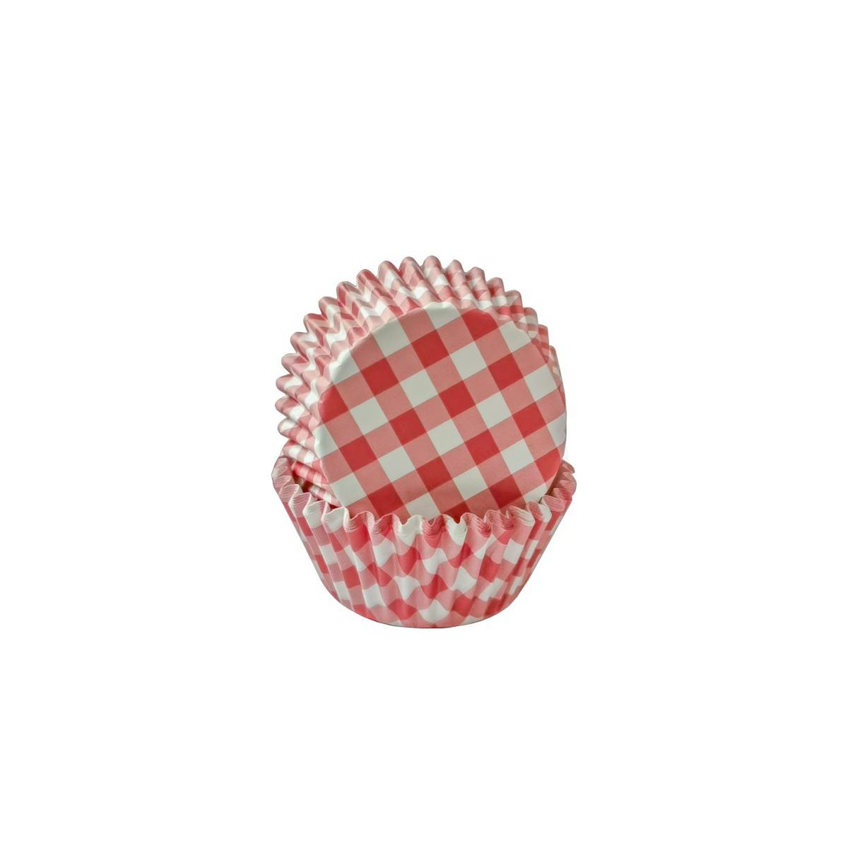 Red check cupcake papers 60 pcs Isabelle Rose
