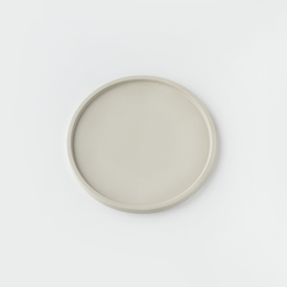 Jesmonite Beige Round Trinket Tray