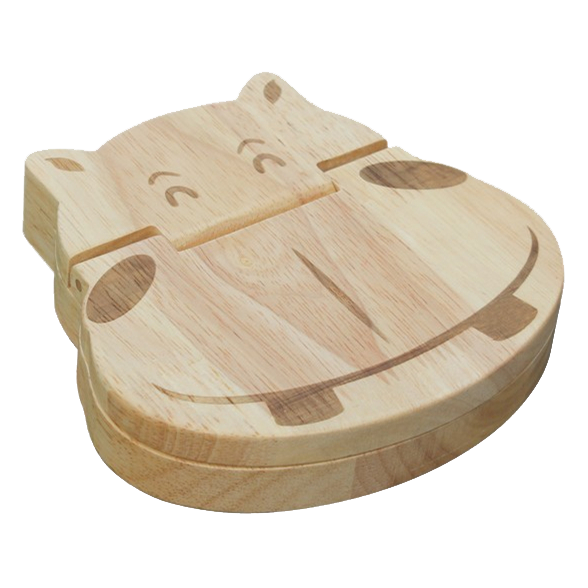I miei primi denti - Scatola per denti in legno