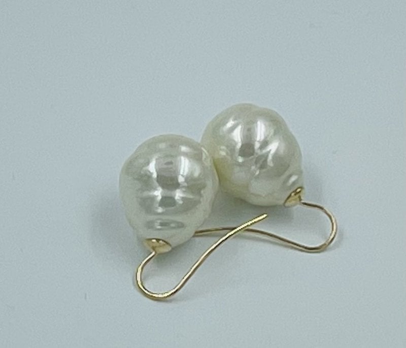 Pendientes de perlas barrocas