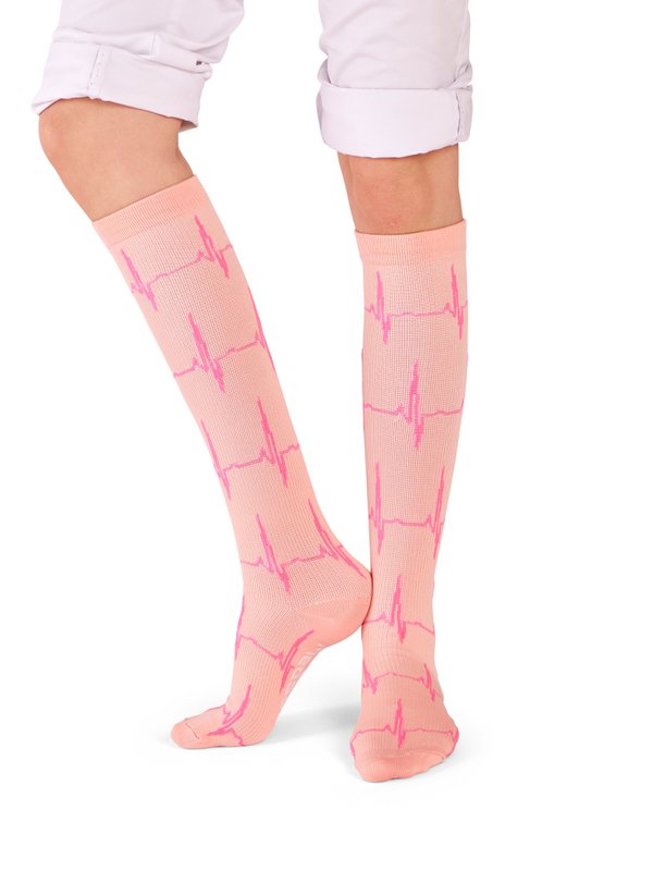Kompressionsstrømper EKG Lys pink Pink - Puls