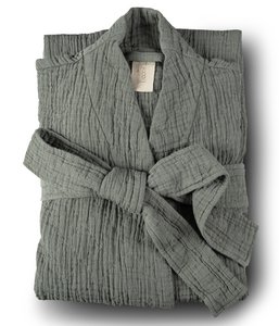 Herrenbademantel Orion Solid Island Moss