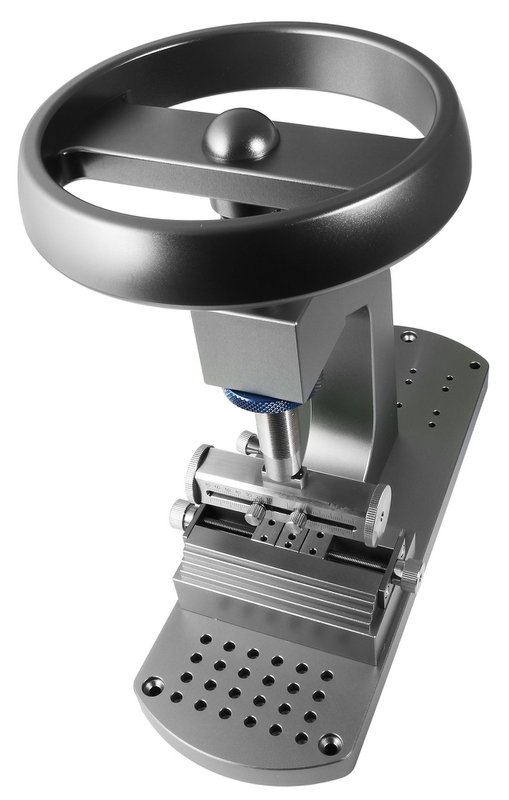 Hochwertiger Gehäuseöffner mit Handrad, Edelstahl, grau