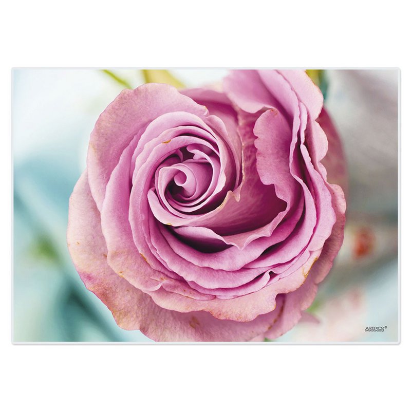 Artipics Tovagliette Rosa Rosa Confezione da 4 Tovagliette Tovagliette in Plastica Pulibili Ciascuno 42 x 30 cm Tovagliette Fiori Decorazione della Tavola per Cucina/Zona da Pranzo/Ospiti/Interni/Esterni
