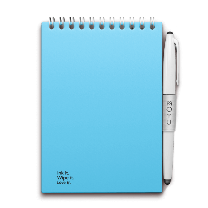 MOYU Erasable Notebook A6 Hardcover - Sky Blue