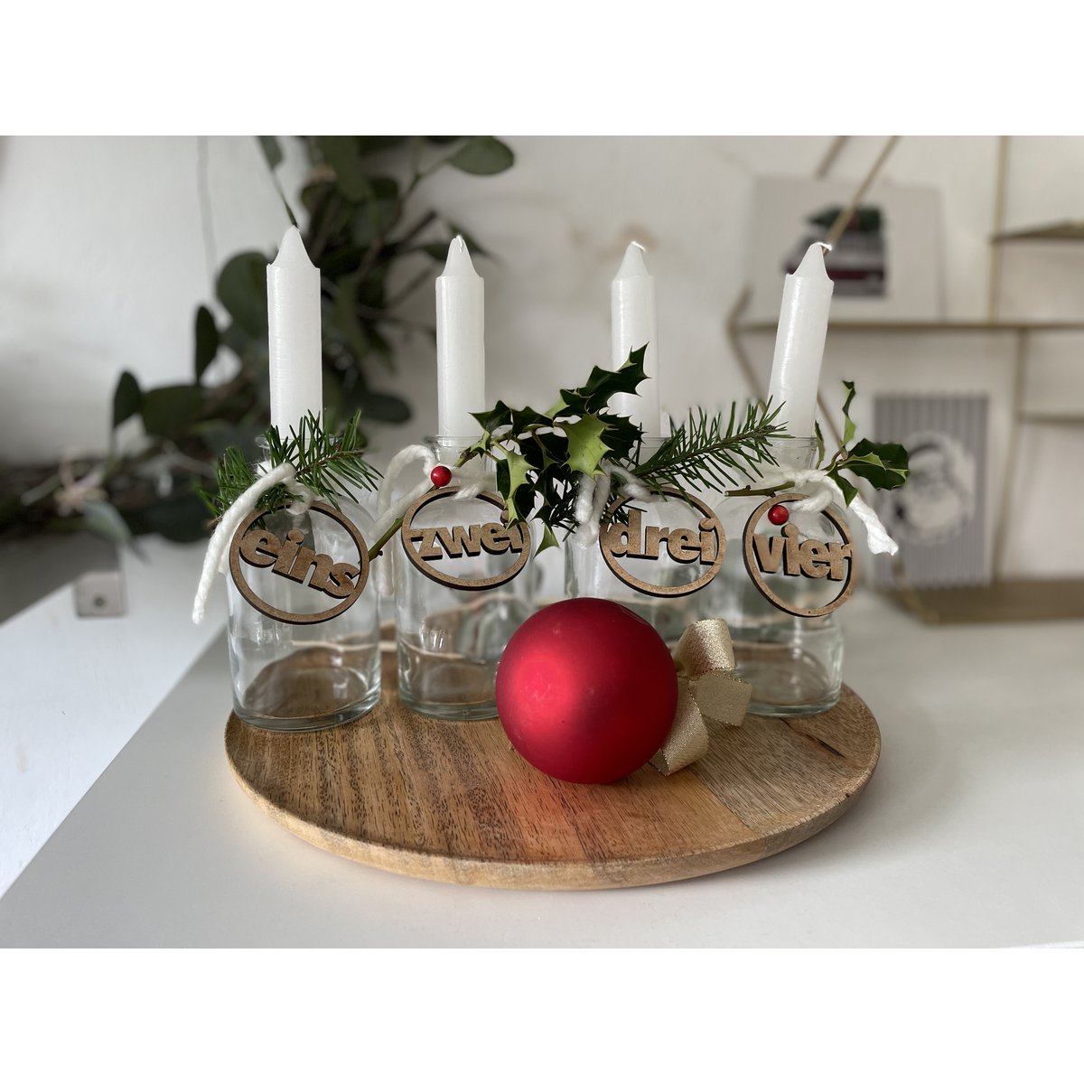 Cijfers voor adventskrans