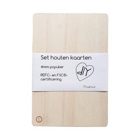 DIY Houten kaarten om zelf te versieren
