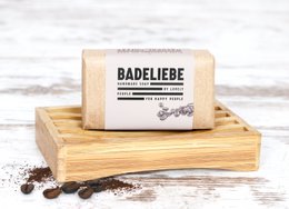 BADELIEBE - Hartseife Natürliches Kaffee-Oliven- & Kokosöl