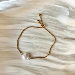TIMELESS KESHI PEARL – Bracelet with Natural Keshi Pearl