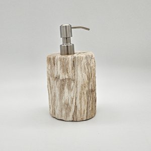 Seifenspender aus versteinertem Holz
