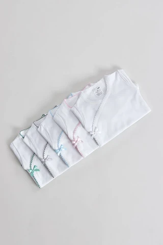 Baby-overslagrompertje en leggingset, geborsteld