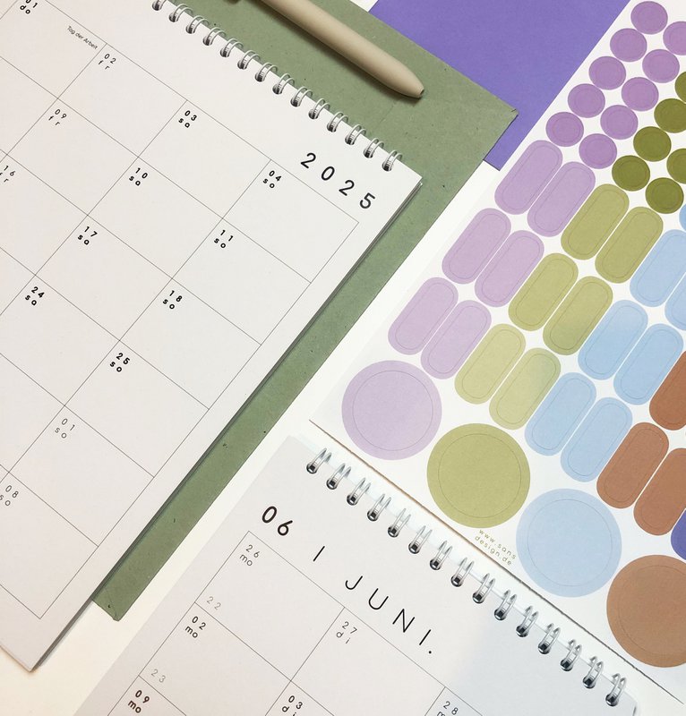Calendario con pegatinas 2027 - A4 / A3