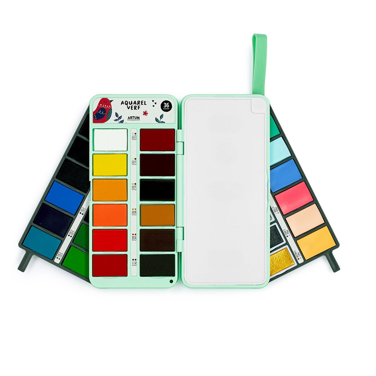 Watercolor Paint Set with 36 Colors