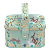 Tin Easter basket Hares