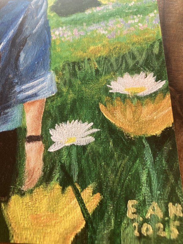 Kvinde i bjergene – Bergbloei | A4 kunst plakat