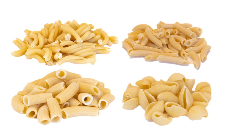 At 4 o'clock: Homemade pasta, Macaroni, Penne, Shells, 4x500 gram (4.95 EUR per 500 gram)