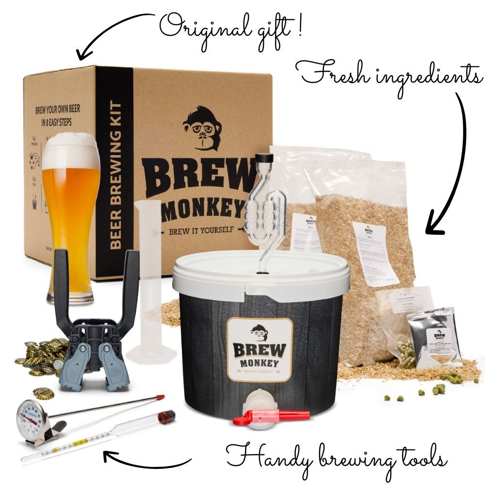 Kit de elaboración de cerveza Brew Monkey - Weizen completo