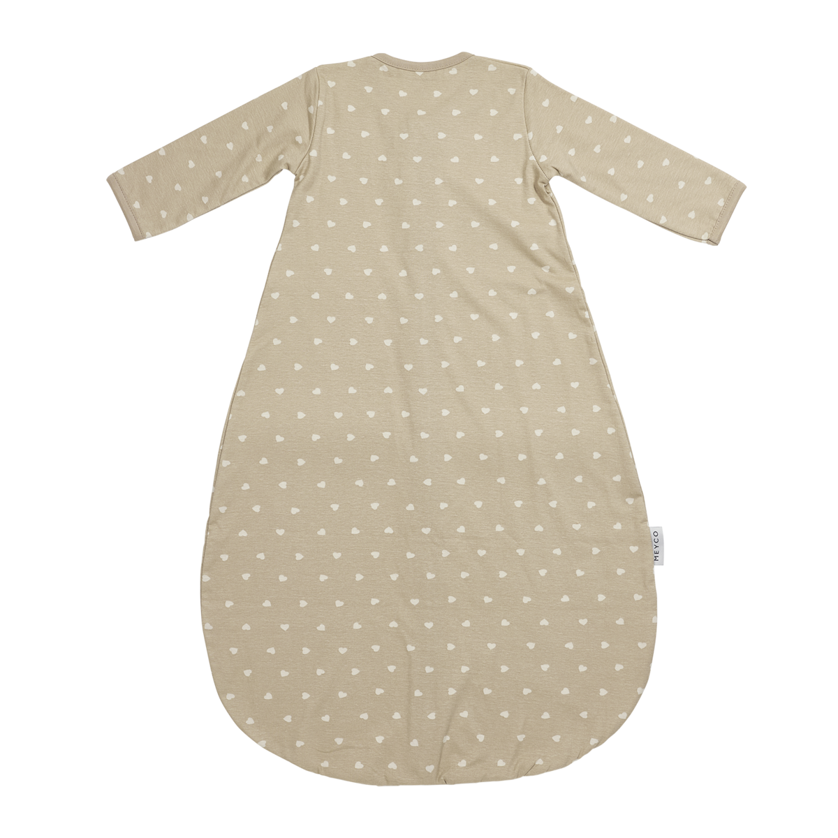 Rund uforet sovepose med fast ærmet jersey Sweet Heart Sand/Soft Sand 110cm