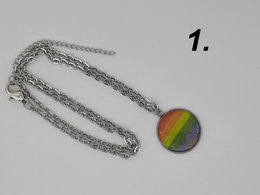 #1187 regenboog pride kettingen set 