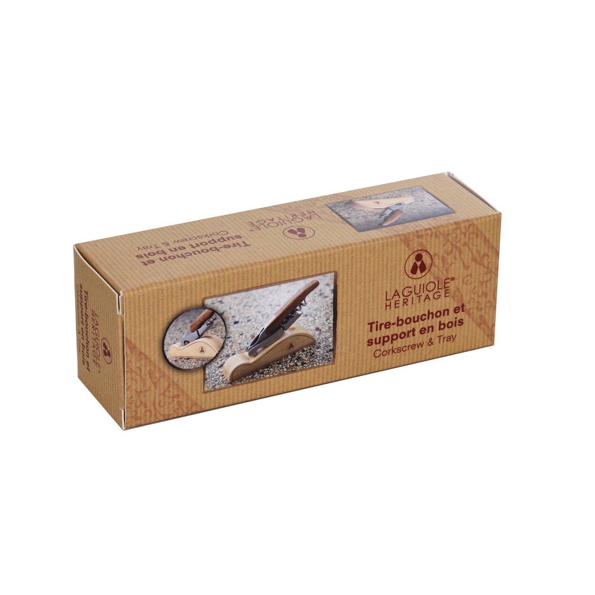 Corkscrew and wooden support LAGUIOLE HERITAGE