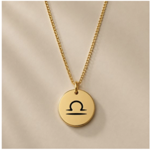 Zodiac Sign Necklace Gold Libra / Libra