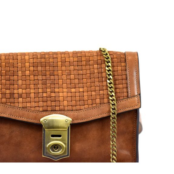 Leather lady bag 21.5 cm lenght x 17 cm height