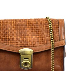 Leather lady bag 21.5 cm lenght x 17 cm height