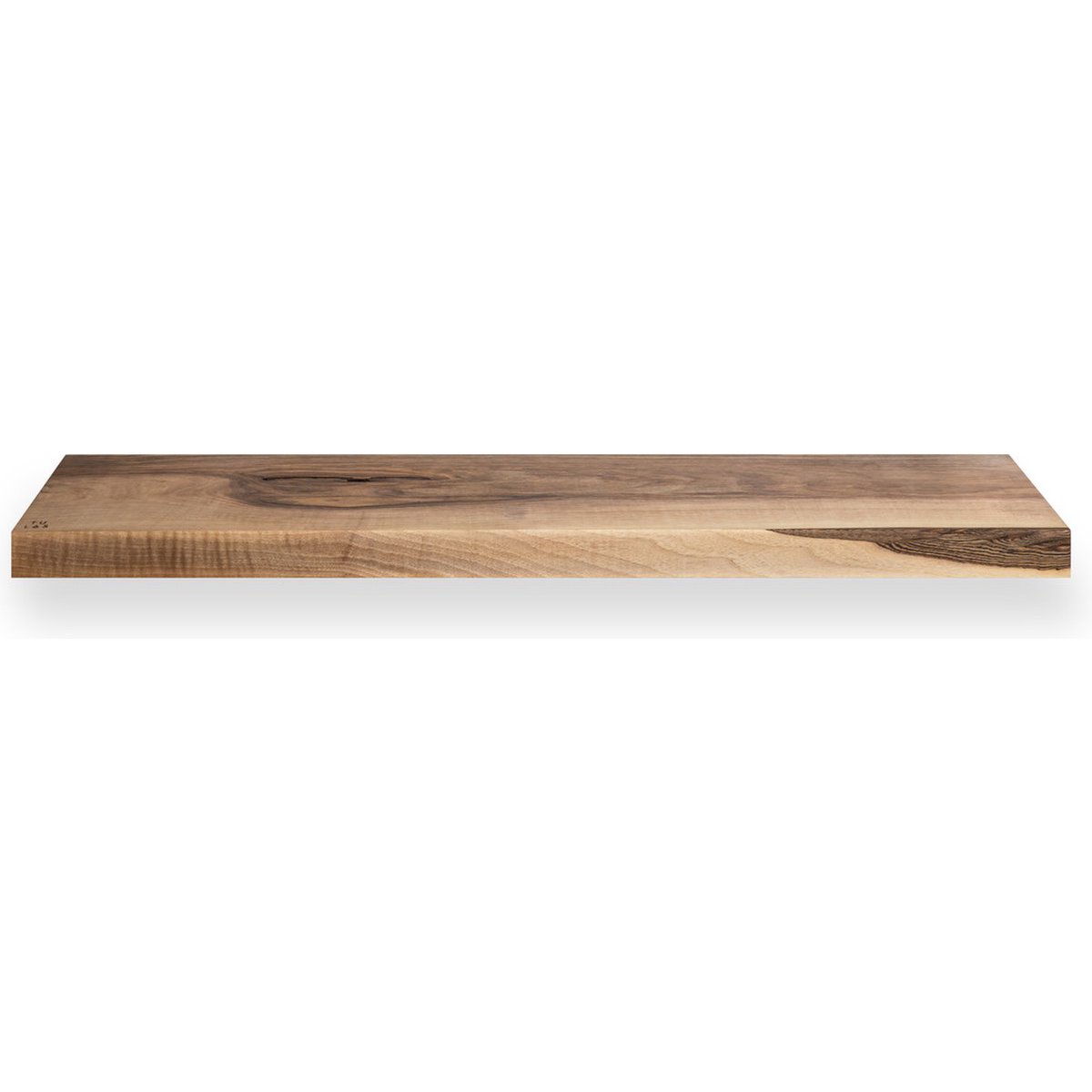 Tu Las™ Pływająca Drewniana Półka Ścienna - 94 x 22 x 4 cm - Ręcznie Robiona Podłużna Regał - Drewno Orzechowe