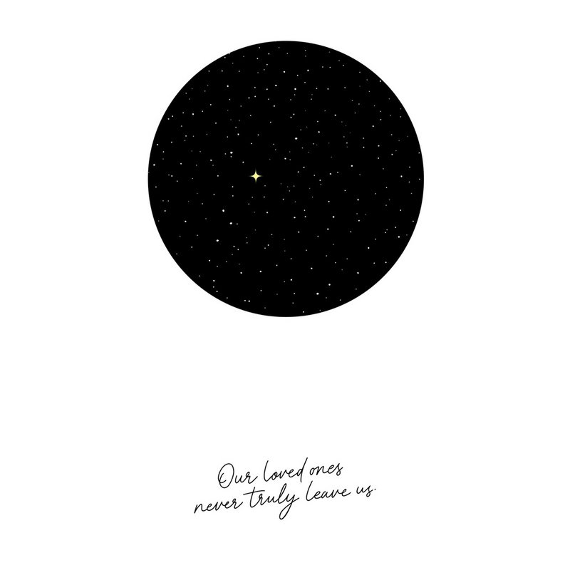 Card "starry sky"