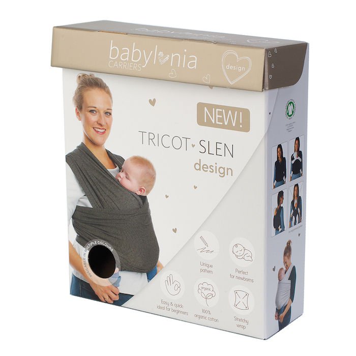 Trageband Baby bis 15 kg 0-3 Jahre elastische Bio-Baumwolle 100 % Tricot Slen Organic