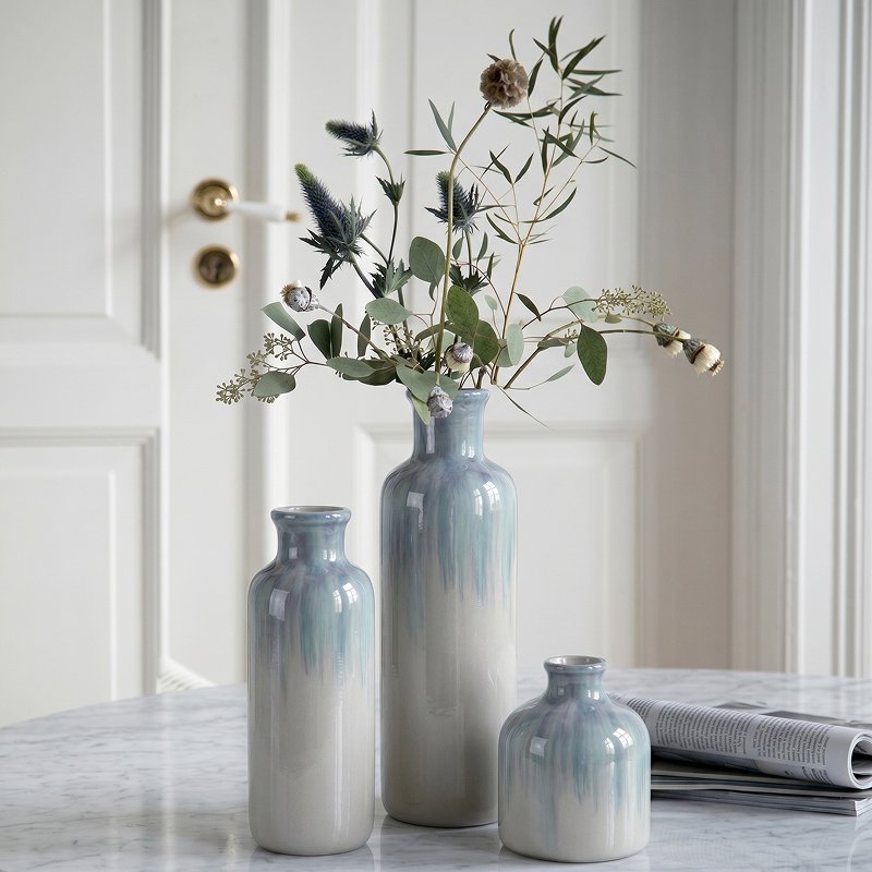 Vase Set Of 3 - Ceramic Vase - Vase Lavender
