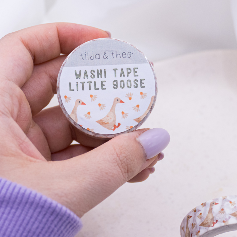 Washi Tape Oie - Ruban Adhésif Oies Washi Tape Masking Tape Prairie