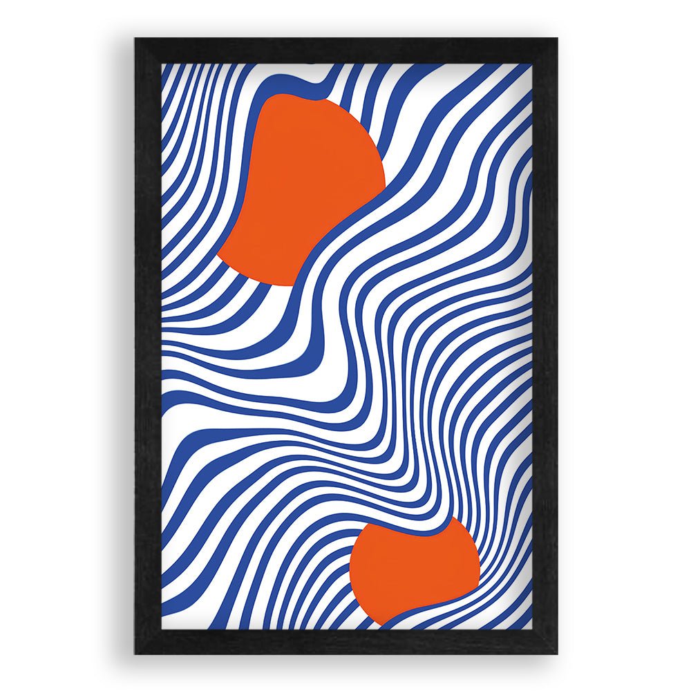 Abstracte Golven - Poster