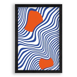 Abstracte Golven - Poster