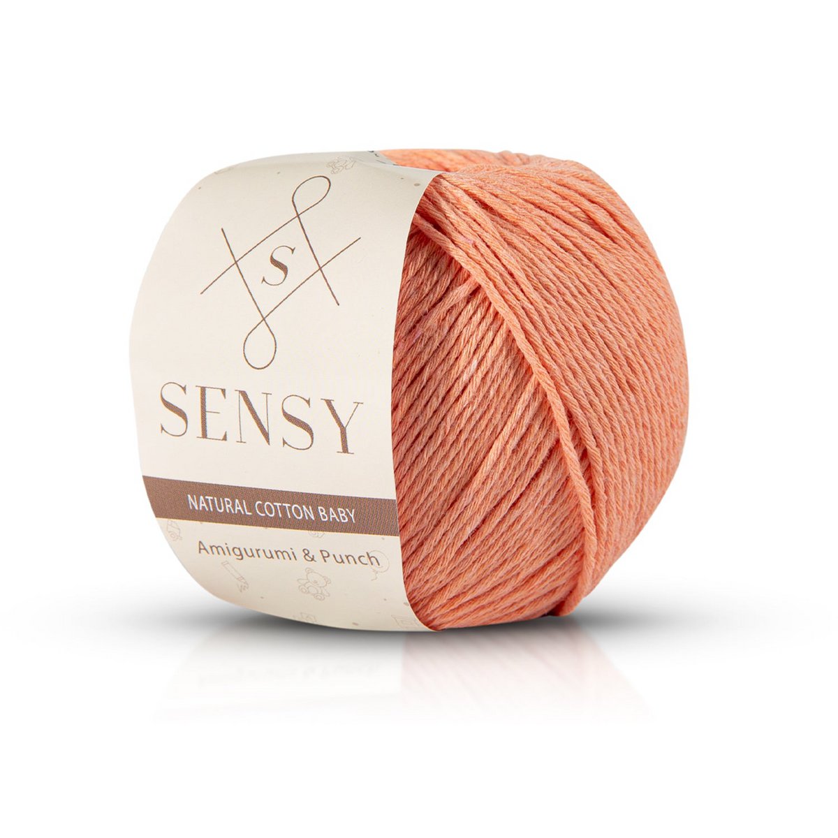 Sensy Premium Natural Baby Cotton 100% filato di cotone morbido per lavoro a maglia e uncinetto Amigurumi