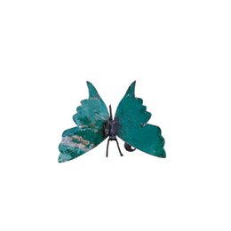 PETIT PAPILLON VERT EN MÉTAL