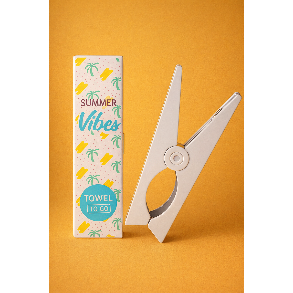 TOWEL TO GO Beach Towel Clips Set of 2 | Beach Accessory | Summer Vibe
