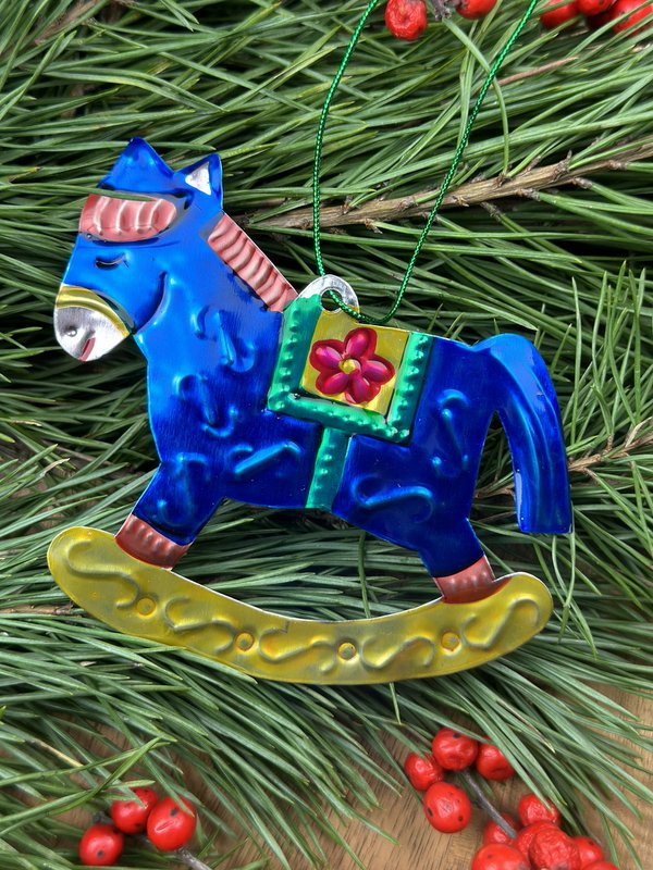 Rocking horse - Tinplate ornament