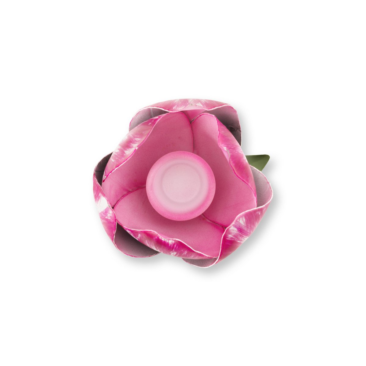 Candle Holder Metal Tulip Pink 26cm