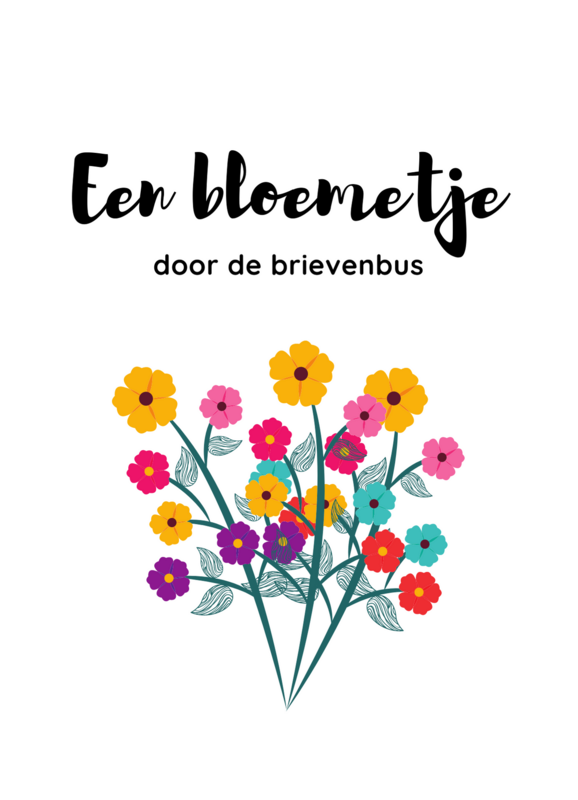 Eine Blume im Briefkasten