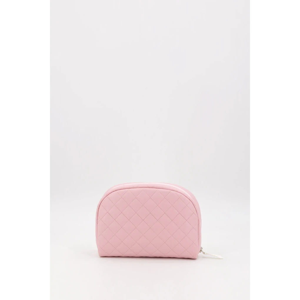 Trousse de toilette matelassée pour bébé avec nœud, rose