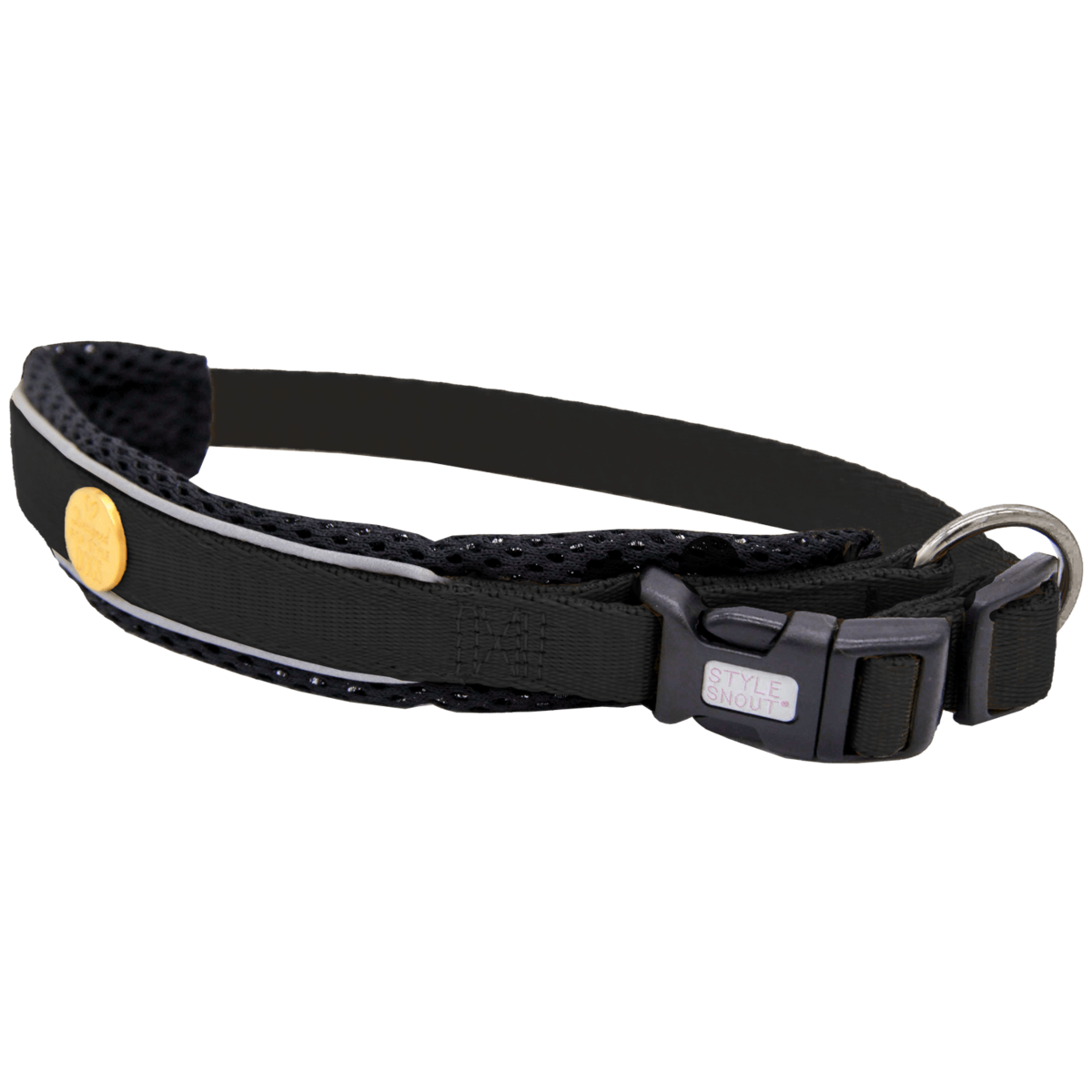 Black dog collar