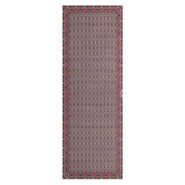 Burgundy silke tørklæde med geometrisk tryk sultana