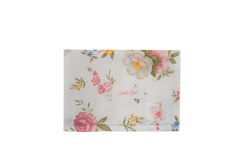 Asciugamano da cucina rose da giardino inglese 50x70 cm Isabelle rosa