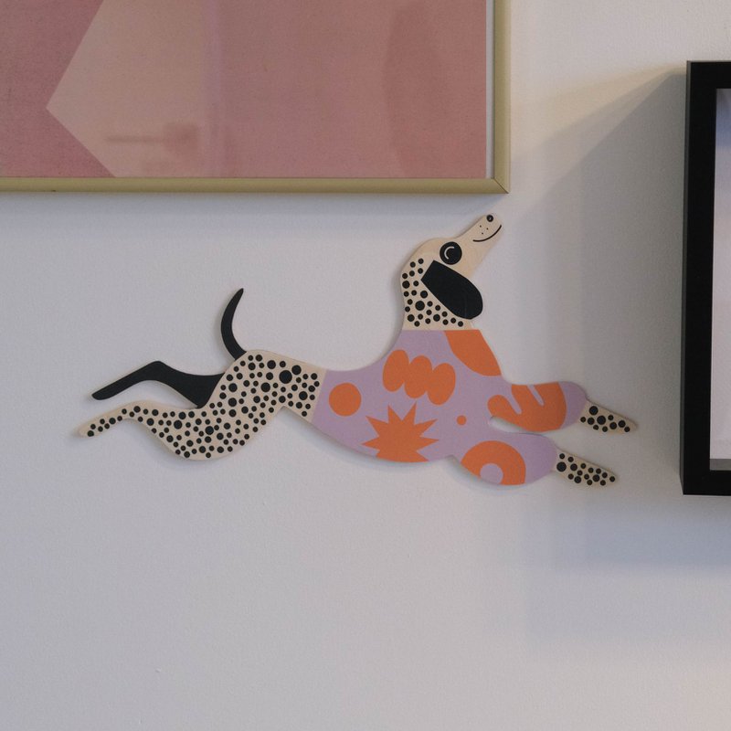 Pepper el perro dálmata – decoración de pared de madera