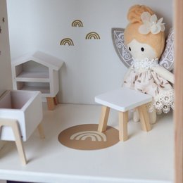 Dukkehus klistermærker mini regnbuer