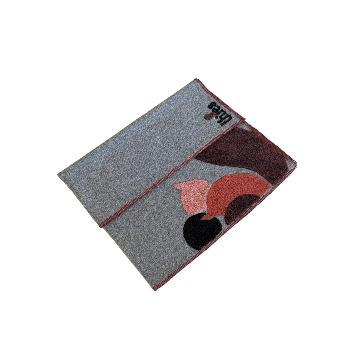 thies Eco Squirrel Wool Blanket grey