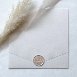 Wachssiegel "thank you" - Farbe Elfenbein (VE = 10 Stück)