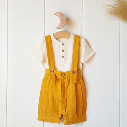 Unisex Romper / 100% biologisch dubbel gaas katoen
