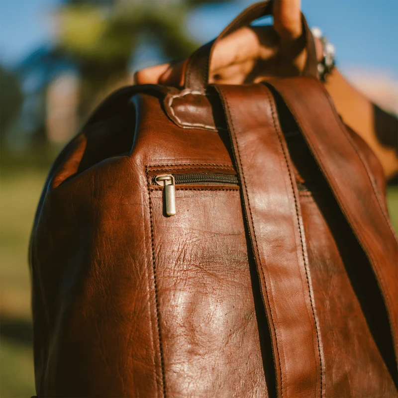 Handcrafted Kilim & Leather Executive Backpack – Heritage Edition